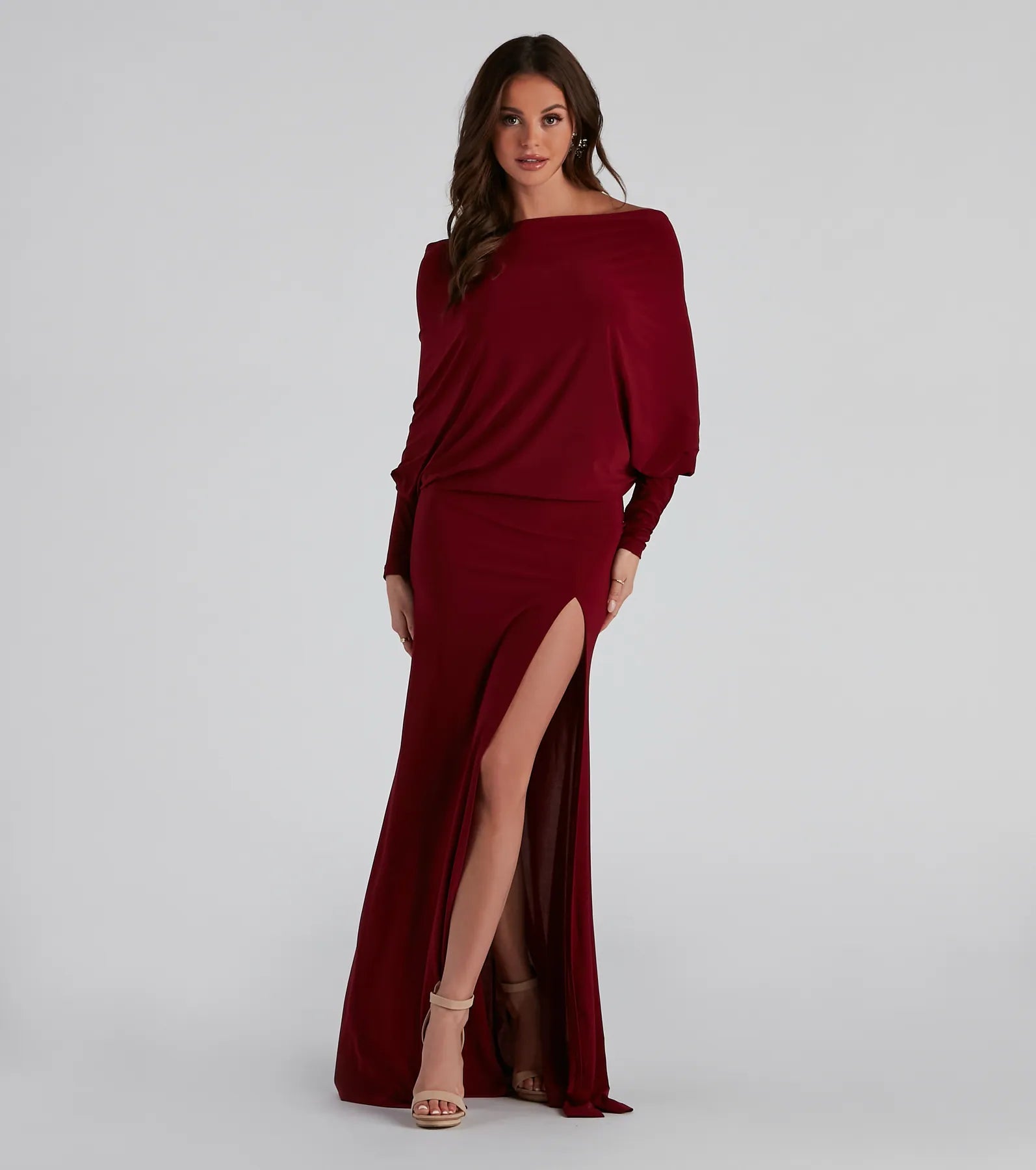 women's long-sleeved dressesHolly Long Sleeve Formal Dress