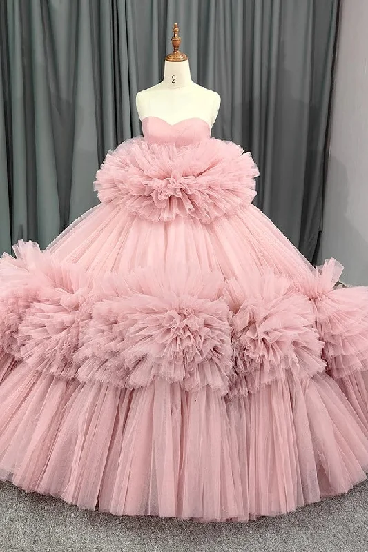 Asymmetric DressRomantic Strapless Sleeveless Ball Gown Backless Quinceanera Dresses