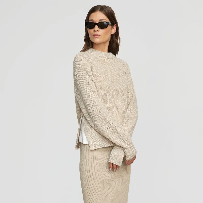 Roya Marled Boyfriend Sweater