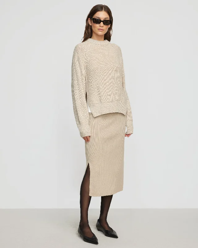 Roya Marled Boyfriend Sweater