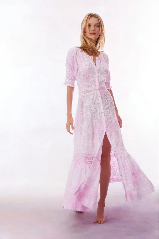 Minka Maxi Dress-PEONY PINK