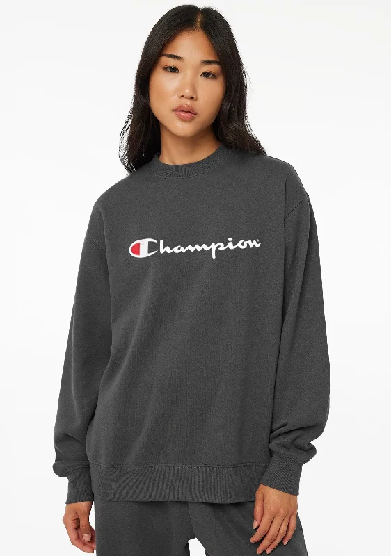 Champion Womens Script Crew <br> CWFYN XTG