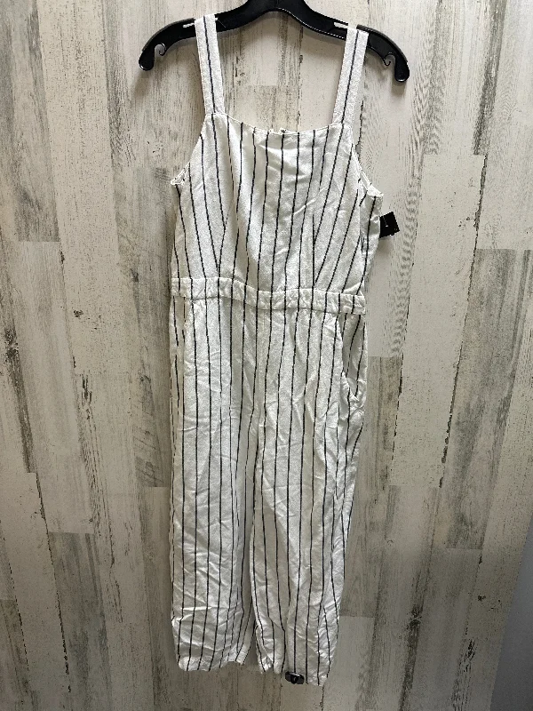 Striped Pattern Jumpsuit Loft, Size S