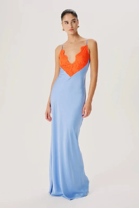 Bow-Tie DressVito Dress Cornflower Orange